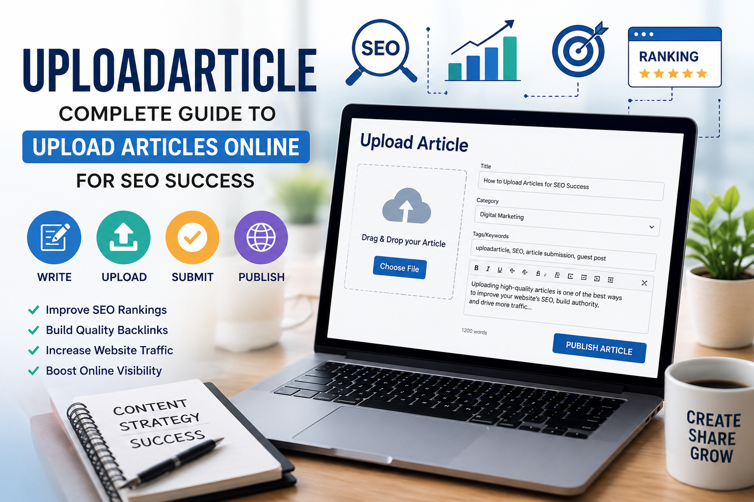 UploadArticle – Complete Guide to Uploading Articles Online (Step-by-Step SEO Guide)